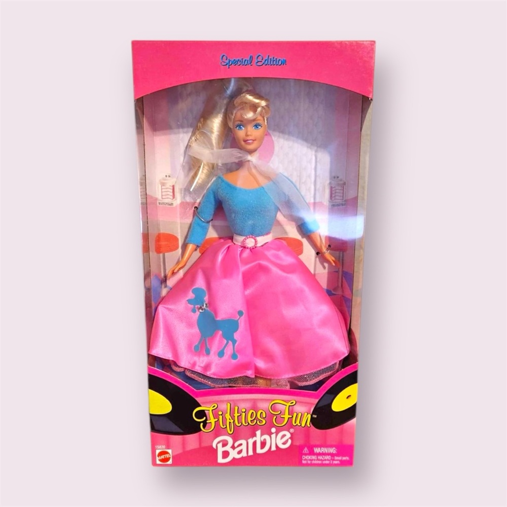 Barbie Fifties Fun Doll - Blue and Pink